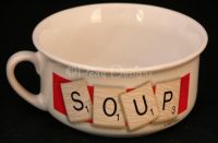 Hasbro SCRABBLE Game Large Soup Bowl Mug